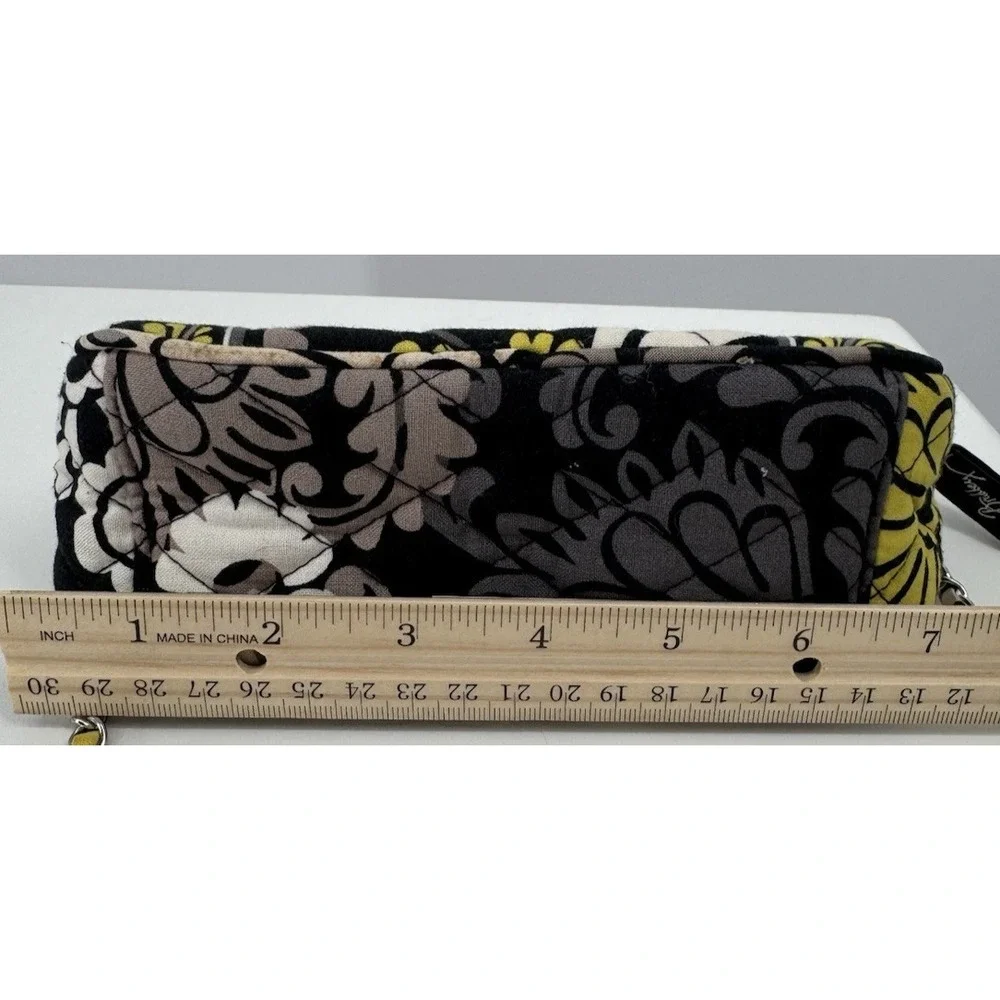 Vera Bradley Quilted Crossbody Purse Chain Strap Floral Cotton Shoulder Bag